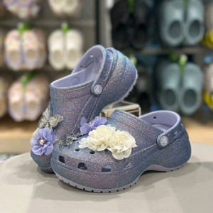 크록스 플랫폼 글리터 클로그 240 w7