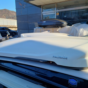 구형 팰리세이드LX2 코토일체형 루프박스(화이트유광)