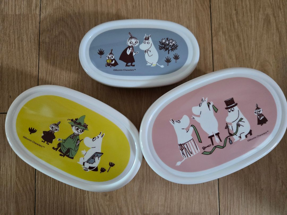 무민 반찬통 3p 세트 (새상품) 이미지