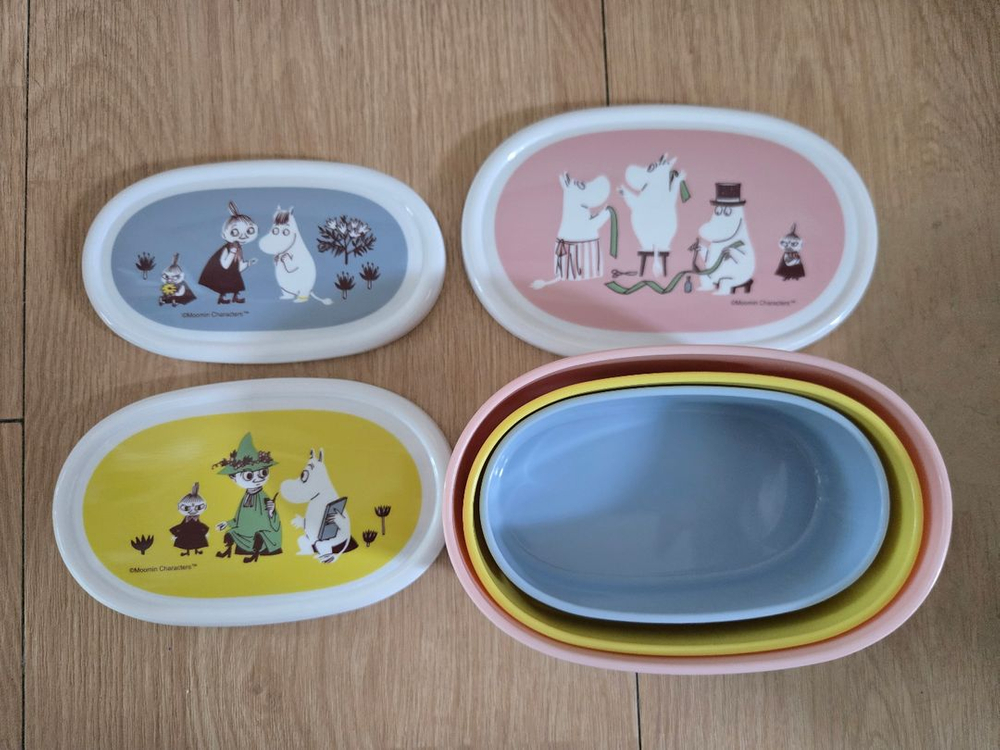 무민 반찬통 3p 세트 (새상품) 이미지