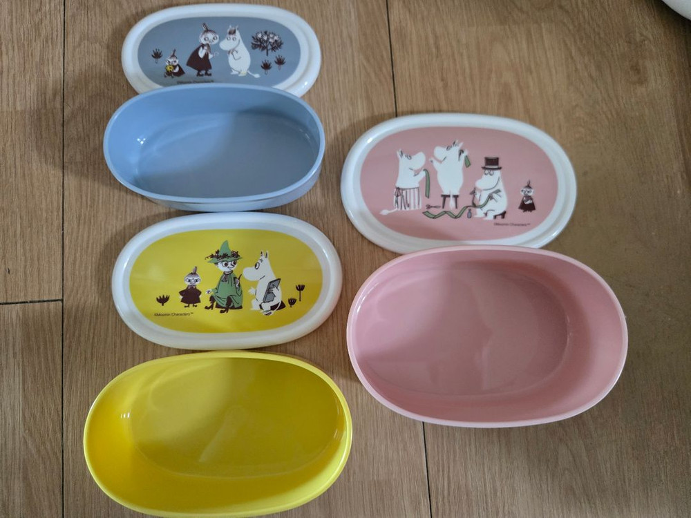 무민 반찬통 3p 세트 (새상품) 이미지