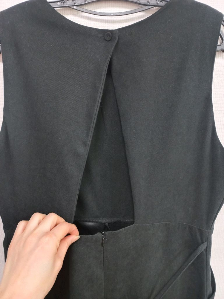 빅사이즈 피치기모 뒷트임 롱원피스 블랙 77--3