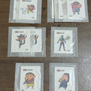 미개봉 짱구는 못말려 젤리 띠부씰 미개봉 10장 일괄 이미지