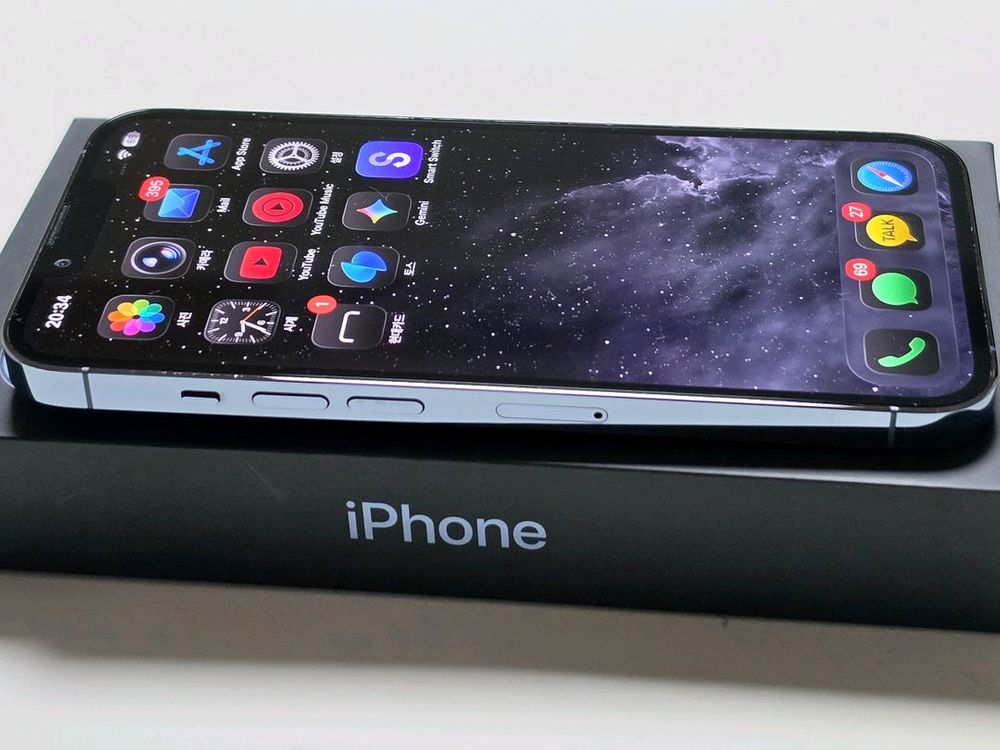 아이폰 13 프로 128기가 시에라블루 자급제--3