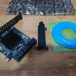 SATA3.0 (6Gbps) 6포트 확장 카드(PCIe x1) PCE6SAT-M01 (PCI to SATA) 이미지