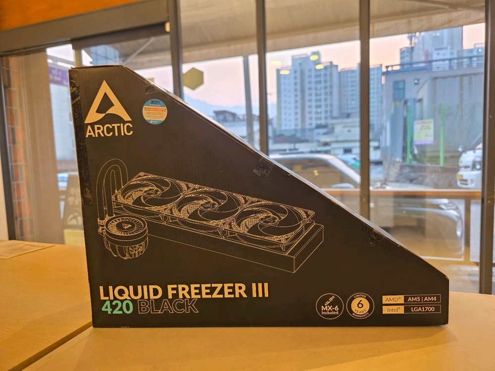 (국내정품) 아틱 리퀴드프리져 3 420 ARCTIC Liquid Freezer III 420 블랙--0