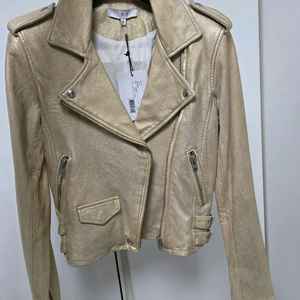 이로 IRO 레더자켓 골드펄 36사이즈