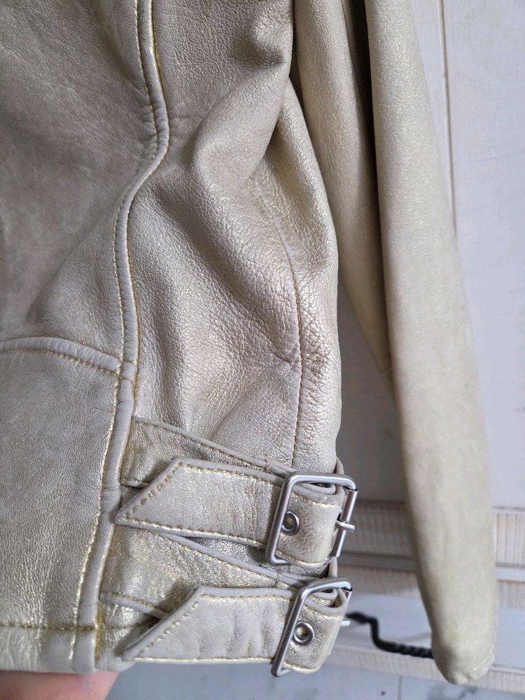 이로 IRO 레더자켓 골드펄 36사이즈--4