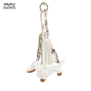 미사용 닥스훈트 모양 고급 백참 키링 3개 일괄 판매