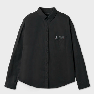 발렌시아가 개퍼 웨이브 로고 셔츠 M