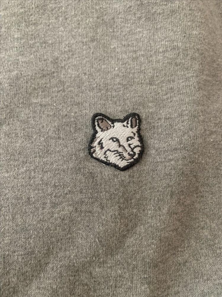 메종 키츠네 폭스 헤드 후드집업 그레이 XL 새상품 이미지