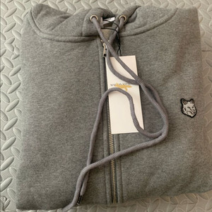 (기모) 메종 키츠네 폭스 헤드 후드집업 그레이 L 새상품 이미지