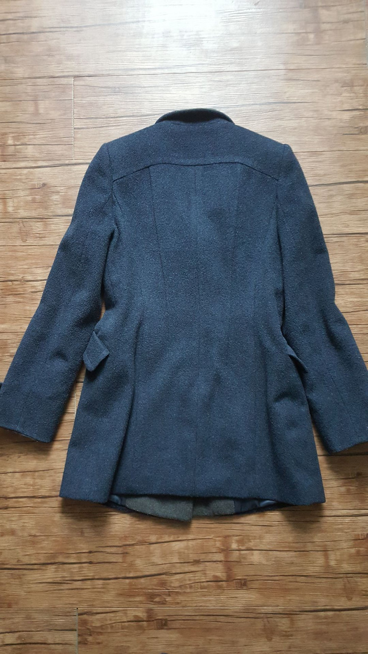 여성 55 66 반코트 모직 투칼라 롱재킷 롱코트--1