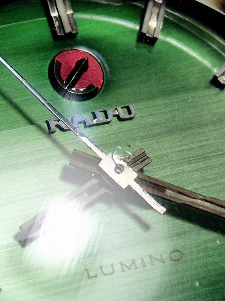 라도 골드메달 오토매틱 그린그라데이션 3D 빈티지시계--4