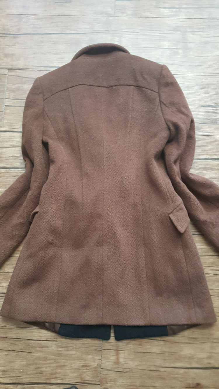 여성 55 66 반코트 모직 투칼라 롱재킷 롱코트--6