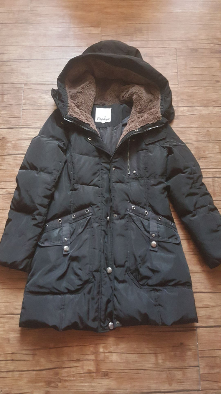 여성55 66패딩 SJ WANI 와니 덕다운 오리털 투톤 퍼 후드 점퍼 롱패딩--5