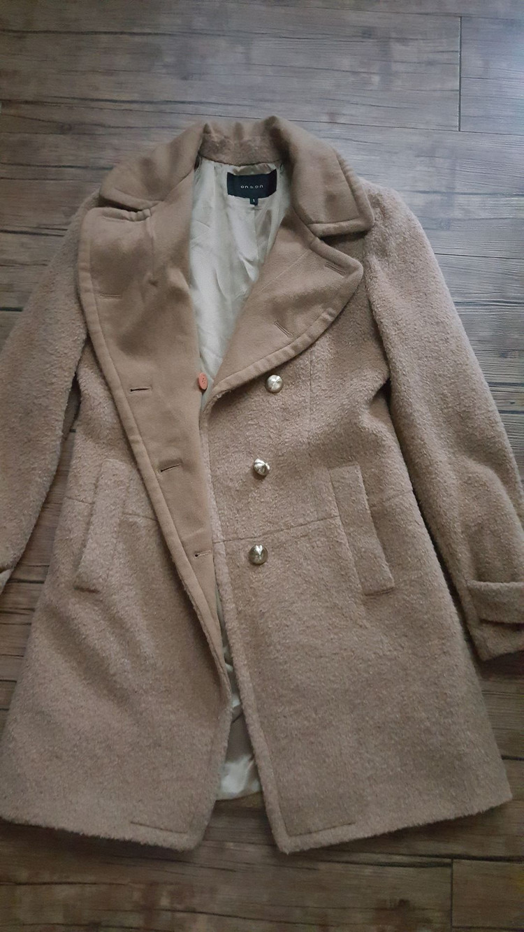 여성 55 코트 온앤온 ON&ON 반코트 롱코트 모알파카--1