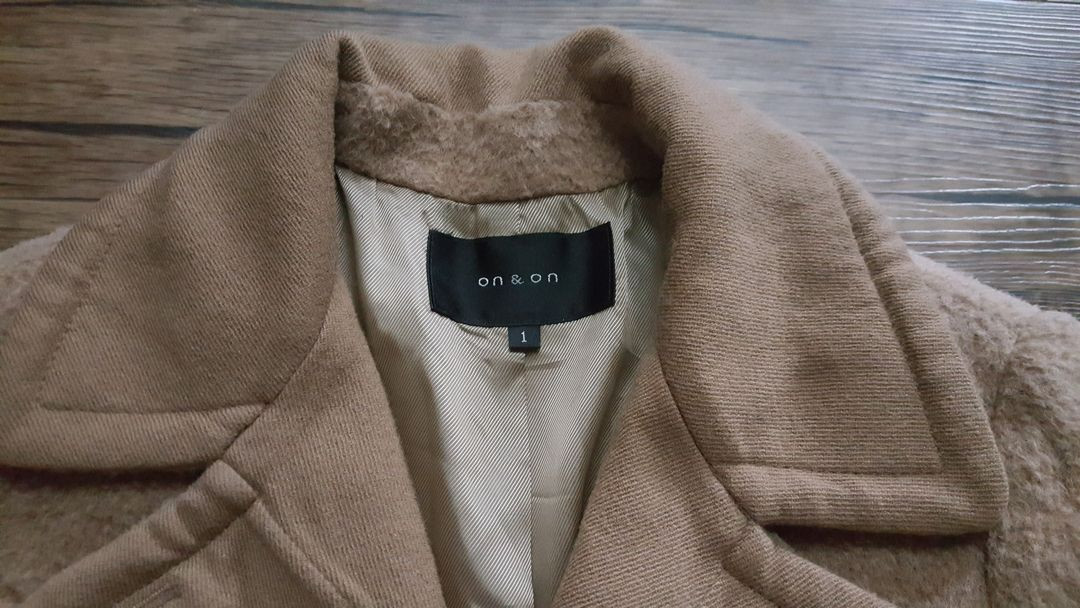 여성 55 코트 온앤온 ON&ON 반코트 롱코트 모알파카--3