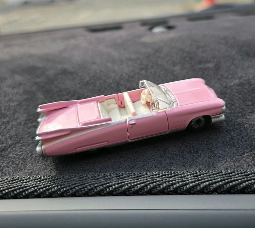 핑크 자동차 미니어처 장식품 피규어 새상품--1