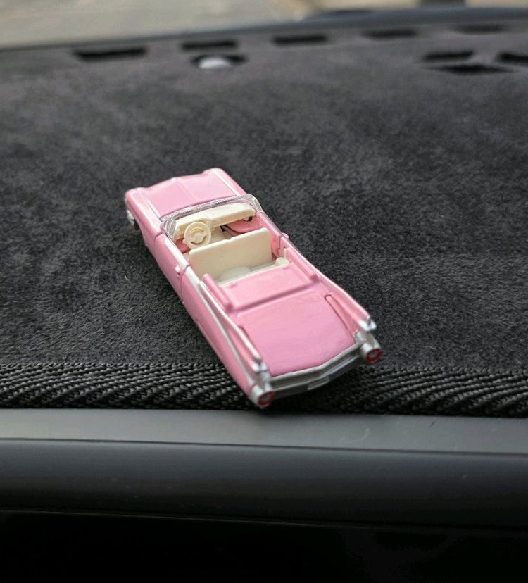 핑크 자동차 미니어처 장식품 피규어 새상품--5