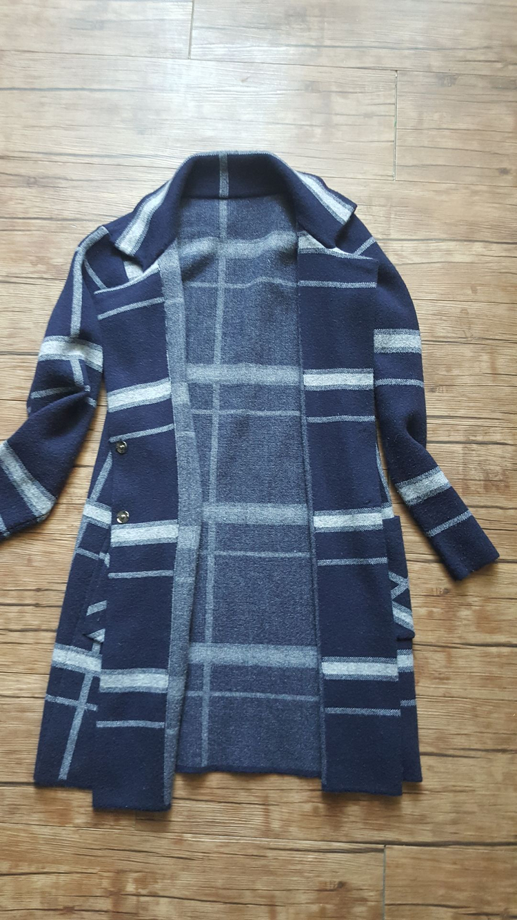 여성 55 66 77 롱가디건 도톰 니트 재킷 쟈켓--4