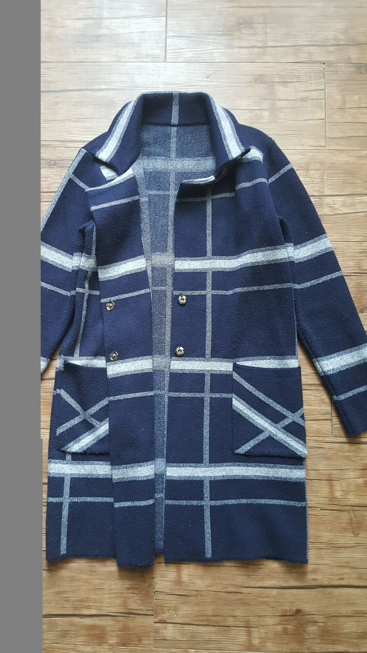 여성 55 66 77 롱가디건 도톰 니트 재킷 쟈켓--6