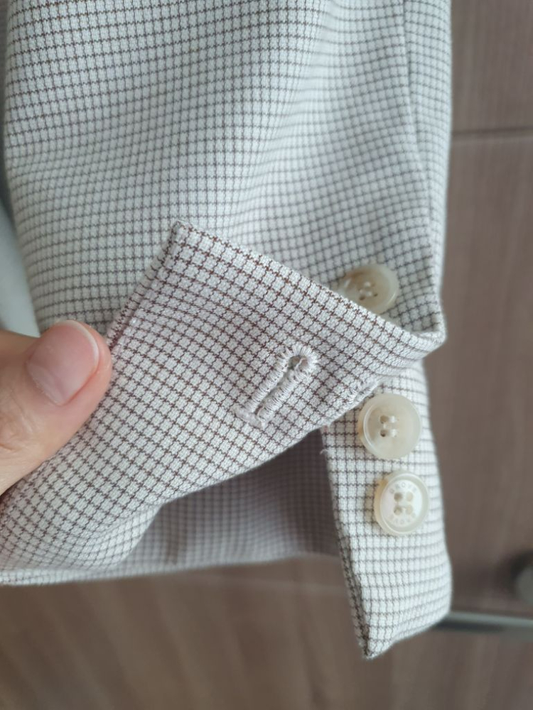 그로브스토어 벨라자켓 아이보리 여성자켓 체크자켓 w컨셉--5