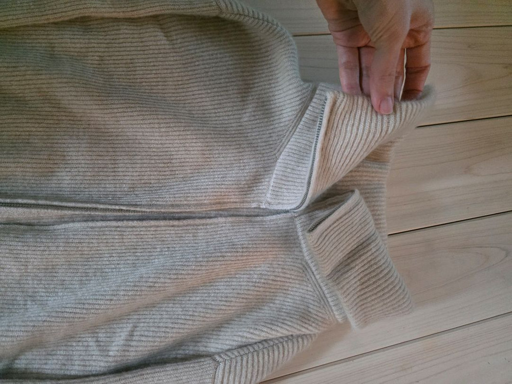 노비카캐시미어 집업 니트--4