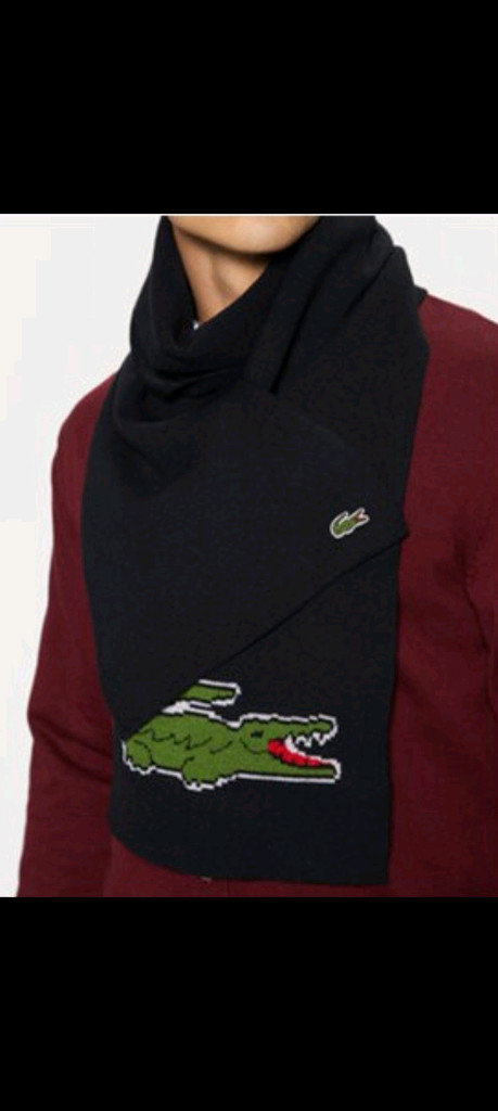 새상품)라코스테 비니 & 머플러--9