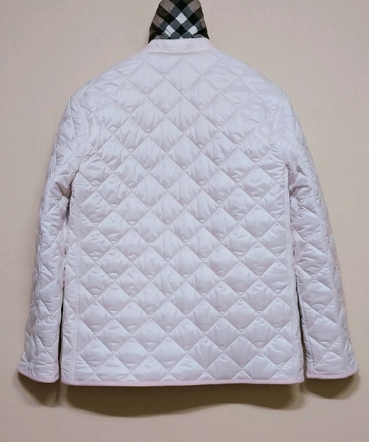 버버리 Dalry 퀼팅 자켓 연핑크--2