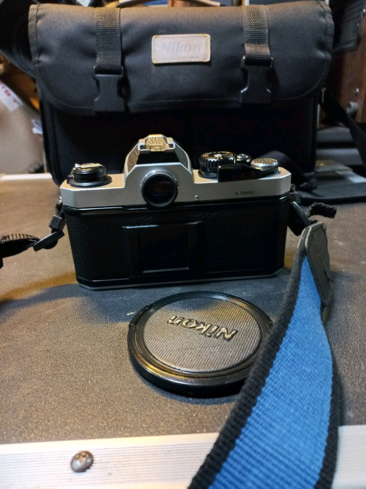 니콘 FM2 와 렌즈 니콘 MF 25mm-50mm 1:4 귀한 렌즈 필카 필름 카메라--5