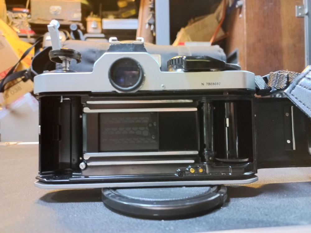 니콘 FM2 와 렌즈 니콘 MF 25mm-50mm 1:4 귀한 렌즈 필카 필름 카메라--7