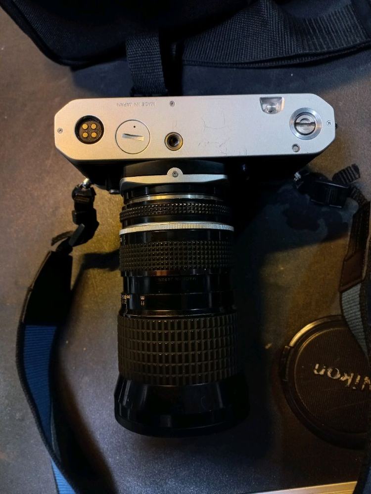 니콘 FM2 와 렌즈 니콘 MF 25mm-50mm 1:4 귀한 렌즈 필카 필름 카메라--8