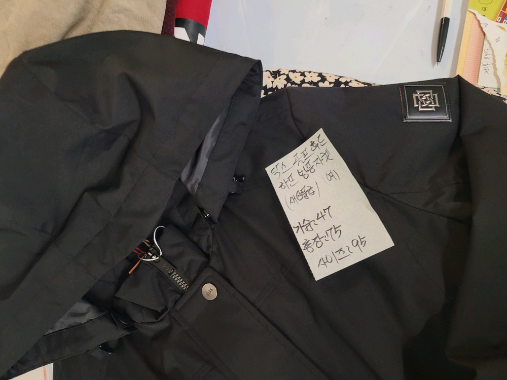 닥스 골프 후드 하프 방풍 자켓 여성 95 새상품급--4