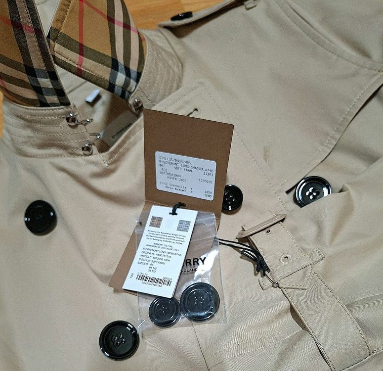 [정품]버버리 EGREMONT 트렌치--6