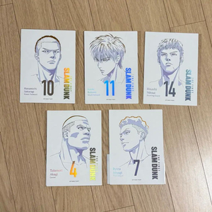 [5종일괄]슬램덩크 홀로그램카드 서태웅강백호송태섭채치수정대만 포카 포스터 이미지