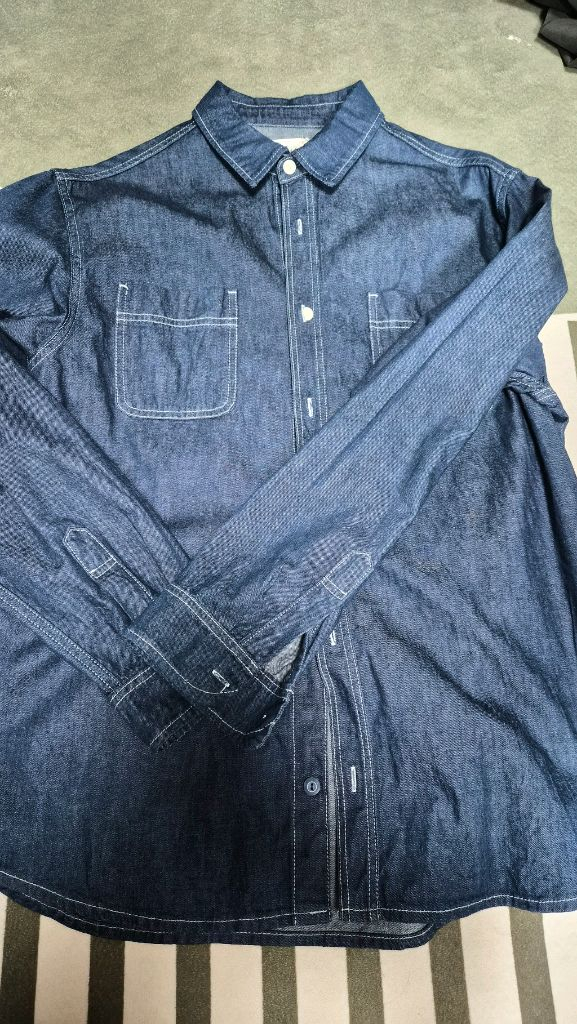 데님타이거 샴브레이셔츠 라지--1