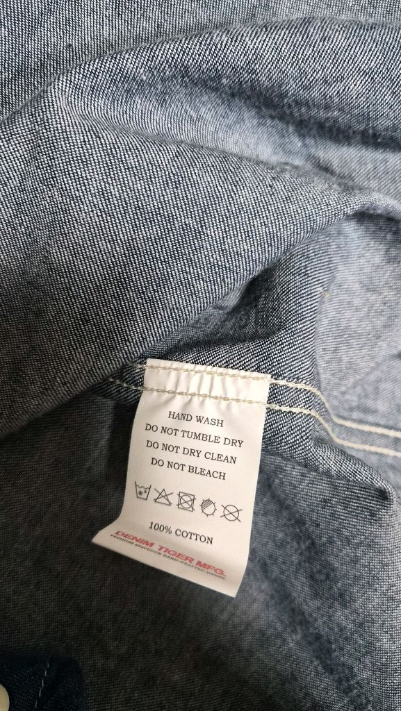 데님타이거 샴브레이셔츠 라지--2