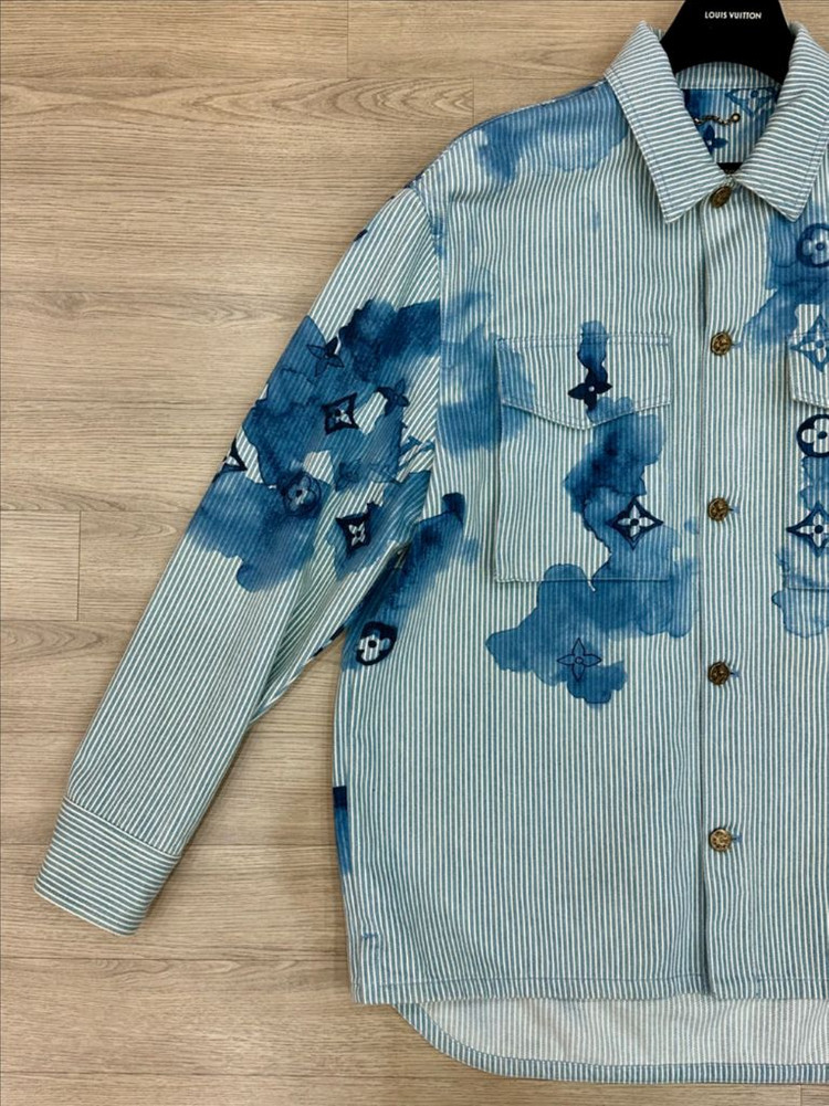 [XL] 루이비통 워터컬러 워크웨어 데님자켓 / 루이비통 청자켓--1