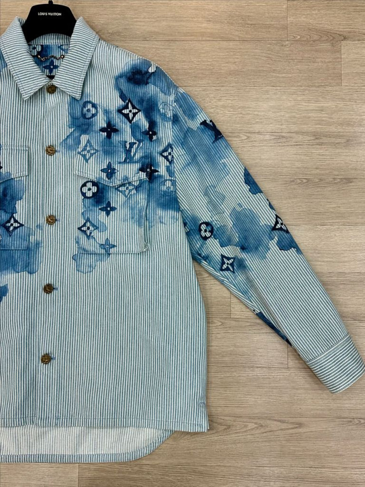 [XL] 루이비통 워터컬러 워크웨어 데님자켓 / 루이비통 청자켓--2