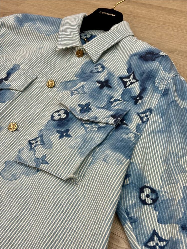 [XL] 루이비통 워터컬러 워크웨어 데님자켓 / 루이비통 청자켓--3