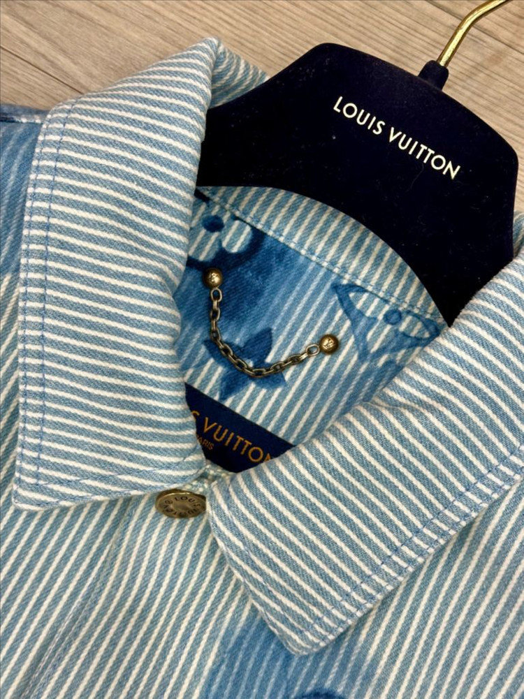 [XL] 루이비통 워터컬러 워크웨어 데님자켓 / 루이비통 청자켓--4