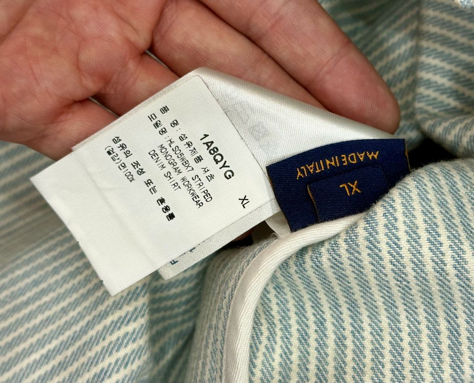 [XL] 루이비통 워터컬러 워크웨어 데님자켓 / 루이비통 청자켓--5