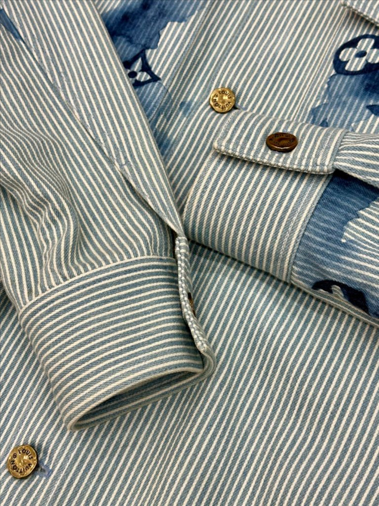 [XL] 루이비통 워터컬러 워크웨어 데님자켓 / 루이비통 청자켓--6