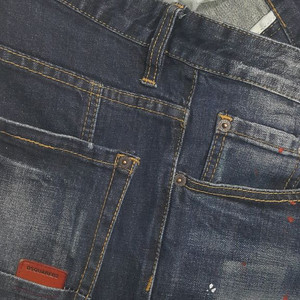 디스퀘어드2(사방스판) 레드패치 이태리진 34인치(No.105)거의새바지!