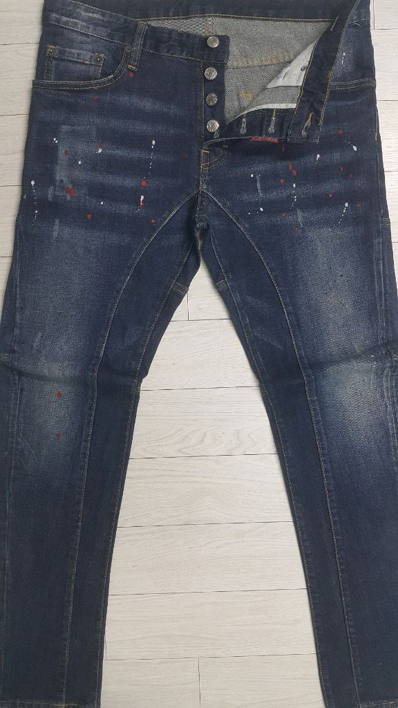 디스퀘어드2(사방스판) 레드패치 이태리진 34인치(No.105)거의새바지!--2