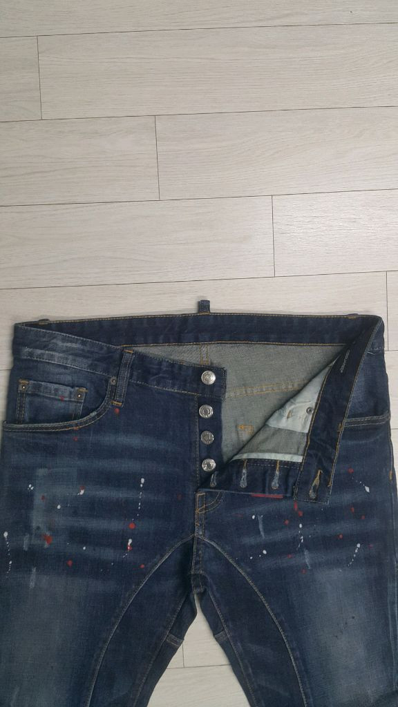 디스퀘어드2(사방스판) 레드패치 이태리진 34인치(No.105)거의새바지!--3