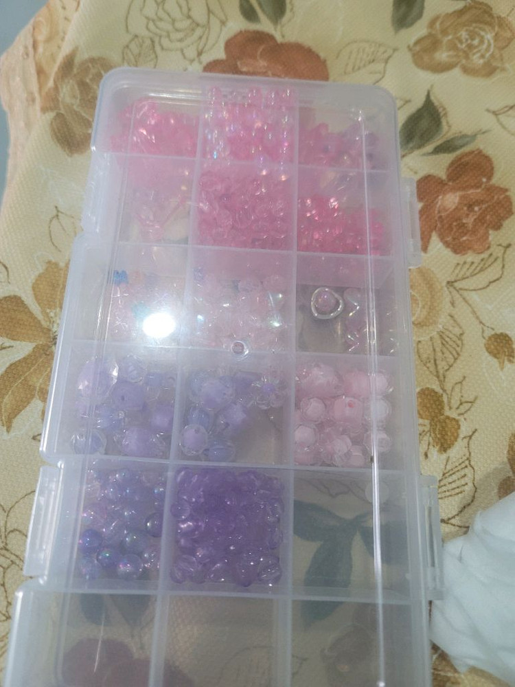 구슬 비즈공예 세트,보관함 포함 전부--7