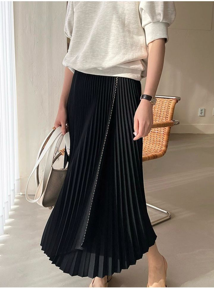 보웬 리아 주름 플리츠 스커트--1
