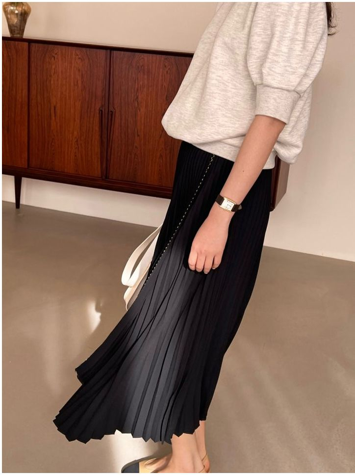 보웬 리아 주름 플리츠 스커트--2